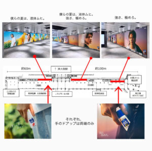 平野紫耀,大阪,広告の場所